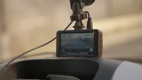 Dashboard Camera Captures Daytime Drive on Rural Road Near Mountains, Hebei Stock Footage 345680713