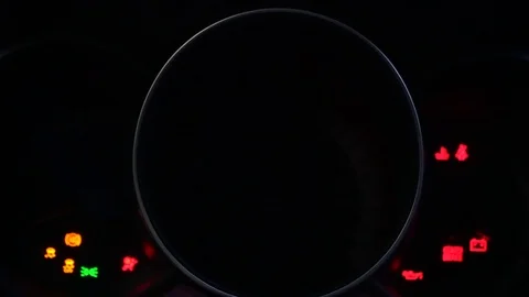 Dashboard in the car close up Stock Footage 89157858