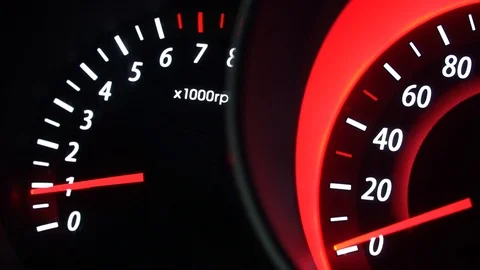 Dashboard in the car close up Video stock 89157867