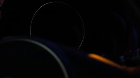 Dashboard in the car close up Video stock 89216265