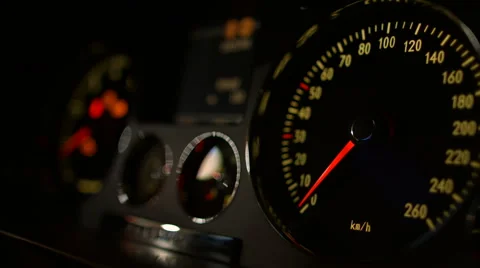 Dashboard in the car Video stock 49665025