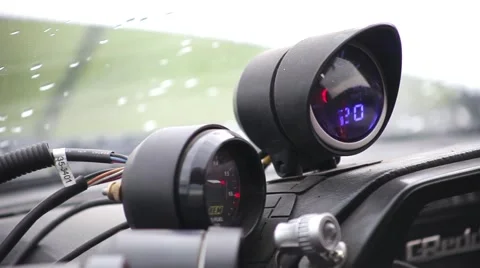 The dashboard of the car Stock Footage 52457823