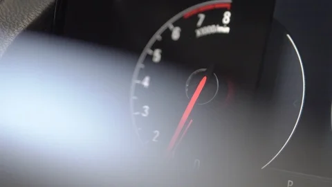 Dashboard in car Stock Footage 106595998