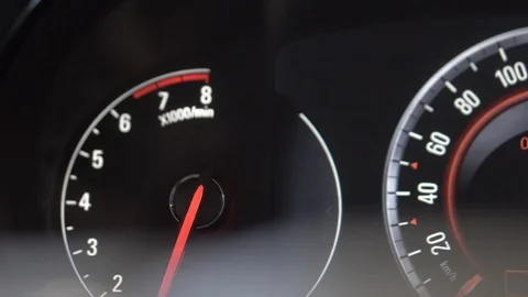 Dashboard in car Vidéo 106596001