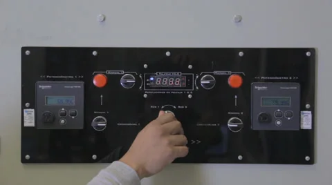 Dashboard control Stock Footage 38415367