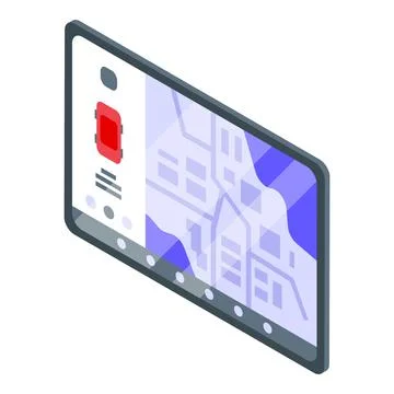 Dashboard display icon, isometric style Stock-Illustration