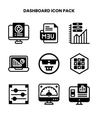 Dashboard DuoTone Bundle Icons Pack イラスト素材