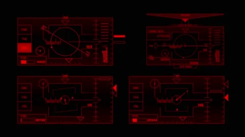 Dashboard elements 3 in 1. Stock Footage 148434515