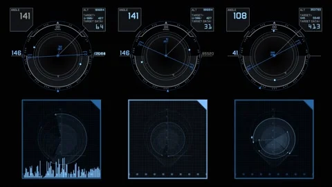 Dashboard elements 3in1. Stock Footage 148434478