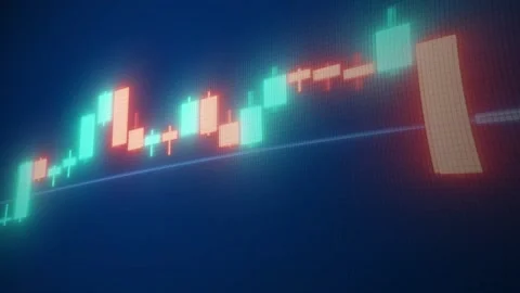 Dashboard financial Candle chart graph, stock market, trading sell buy analytics Stock Footage 302346692