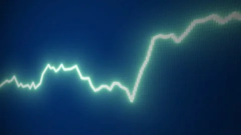 Dashboard financial Chart Line graph, stock market rates growth business success Stock Footage 302346656