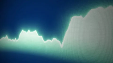 Dashboard financial Chart Line graph, stock market rates growth business success Stock Footage 302346662
