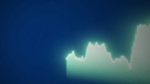 Dashboard financial Chart Line graph, stock market rates growth business success Stock Footage 302346785