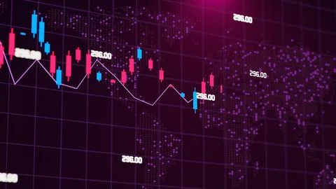 Dashboard graph of forex statistics, business and financial analytics, prof.. Stock Illustration