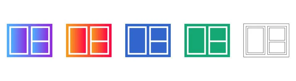 Dashboard Grid Icons for User Interface Design Illustrazione stock
