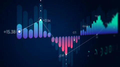 Dashboard hud interface futuristic technology, monitor screen in perspective Stock-Illustration