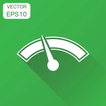 Dashboard icon. Business concept level meter speed pictogram. Vector illustra Stock Illustration
