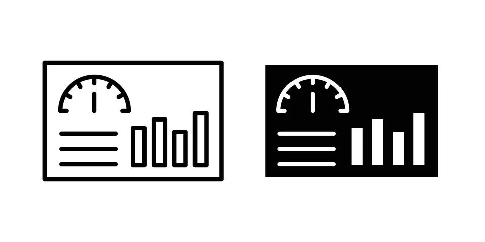 Dashboard icon concept. best for web design 库存插图