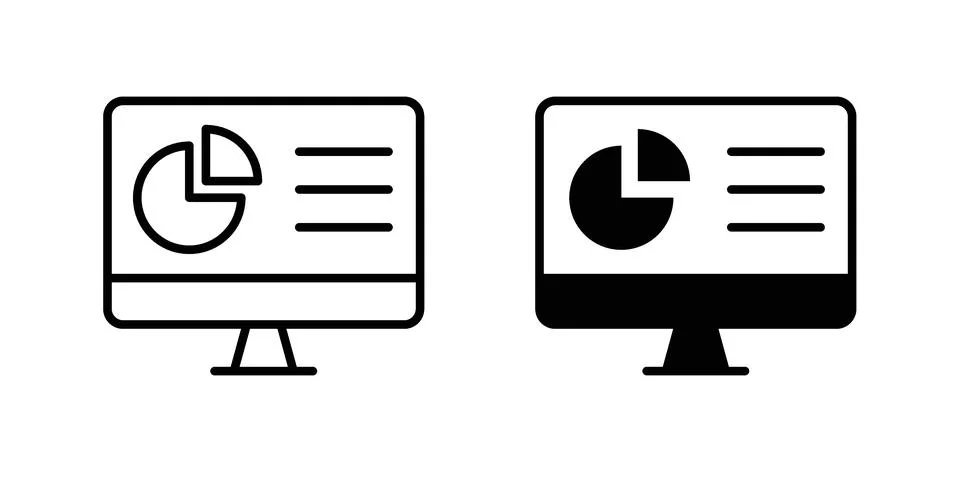 Dashboard icon for design projects and web UI Stock Illustration