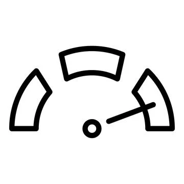 Dashboard icon outline vector. Kpi performance Illustrazione stock