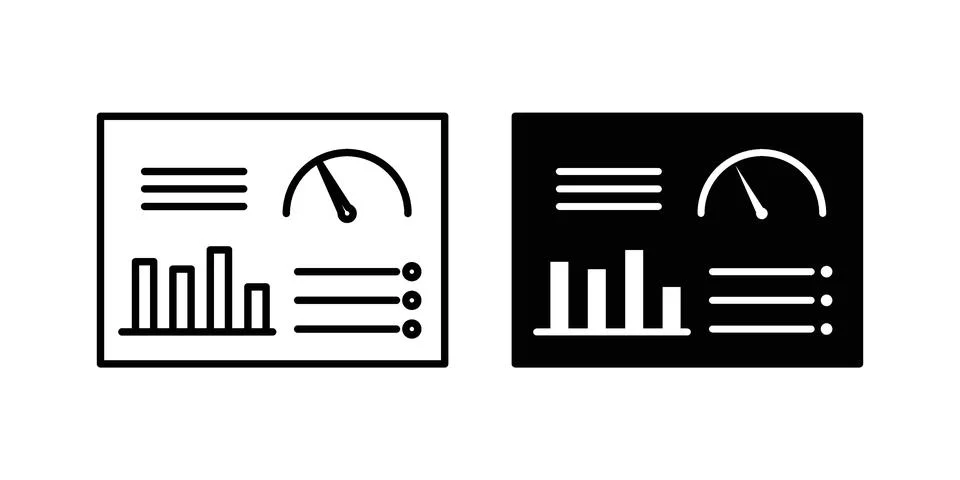 Dashboard icon vector design illustrations Illustrazione stock