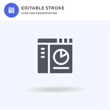 Dashboard icon vector, filled flat sign, solid pictogram isolated on white, l Stock Illustration