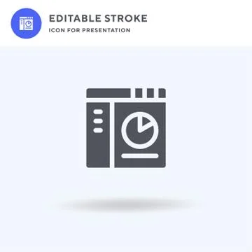 Dashboard icon vector, filled flat sign, solid pictogram isolated on white, logo Illustrazione stock