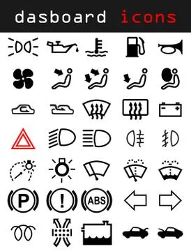 Dashboard icons Stock Illustration