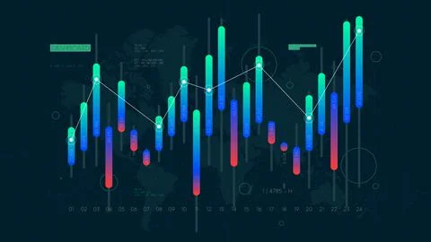 Dashboard Intelligent infographic technology UI interface, money transactions Stock Illustration