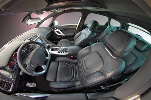 Dashboard of a modern car Stock Photos