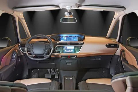 Dashboard of a modern car 库存照片