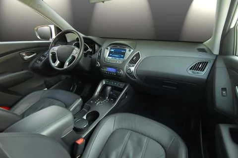 Dashboard of a modern car Stock Photos