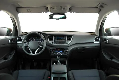 Dashboard of a modern car Stock Photos