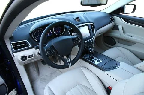 Dashboard of a modern car Stock Photos