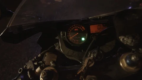 Dashboard motorcycle Stock Footage 87706525