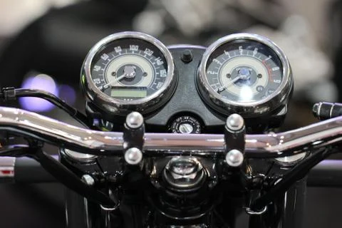 Dashboard motorcycle Stock-Fotos