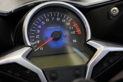 Dashboard motorcycle Foto stock