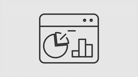 Dashboard outline animation Stock Footage 344175149