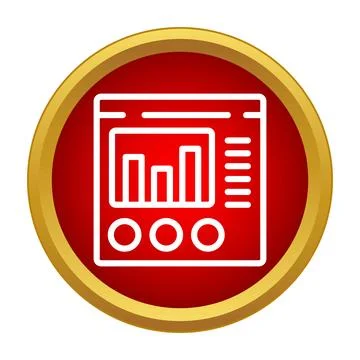 Dashboard showing data analytics and business report statistics Stock Illustration