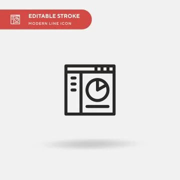 Dashboard Simple vector icon. Illustration symbol design template for web mob Illustrazione stock