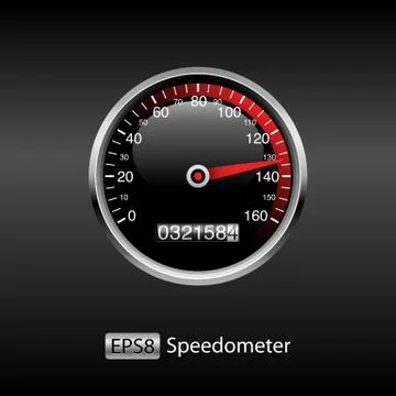 Dashboard Speedometer Background Stock Illustration