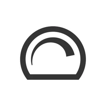 Dashboard, Speedometer Icon Stock Illustration