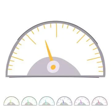 Dashboard speedometer vector cartoon graphic 스톡 일러스트