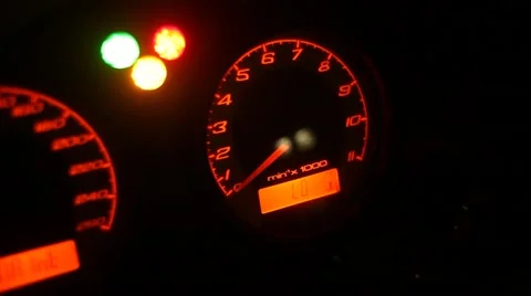 Dashboard starting Stock Footage 55452932