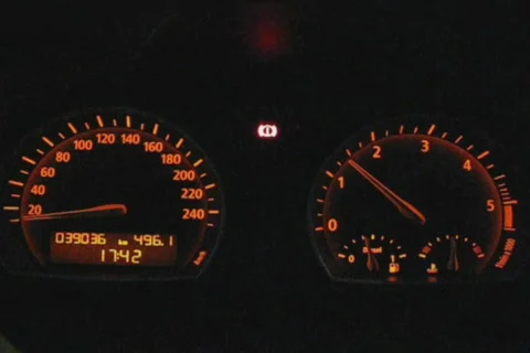 Dashboard in SUV Video stock 101005