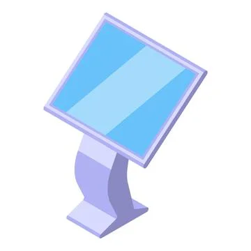 Dashboard touchscreen icon isometric vector. Smart swipe Stock Illustration