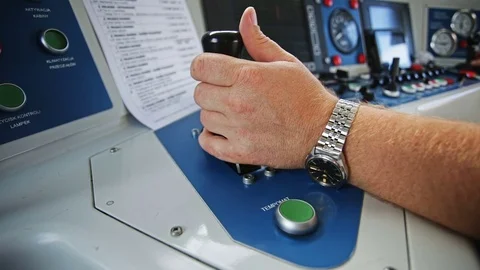 Dashboard in train cab Stock Footage 69855905