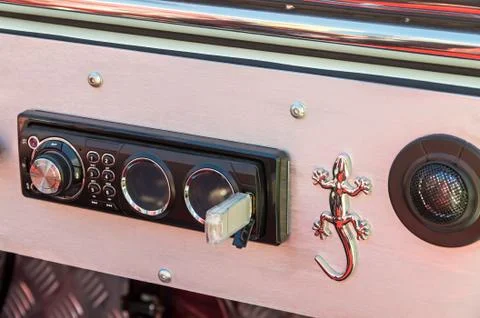 Dashboard tuned car Stock Photos