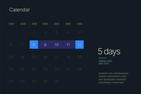 Dashboard UI and UX Kit with data visualization. Illustrazione stock