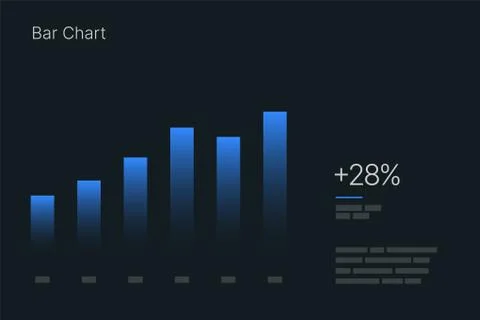 Dashboard UI and UX Kit with data visualization. Illustrazione stock